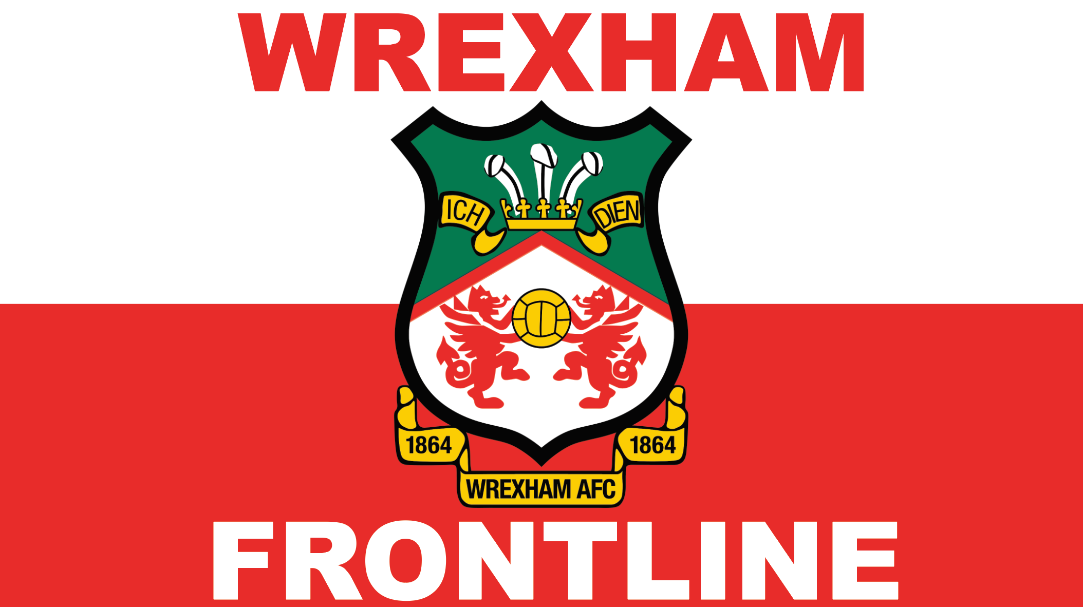 Wrexham Frontline Design x10 | Custom Football Club Stickers –  UltrastickersFC, image size:2108x1182