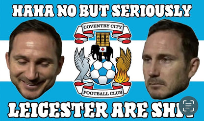 Coventry City custom football sticker waterproof vinyl