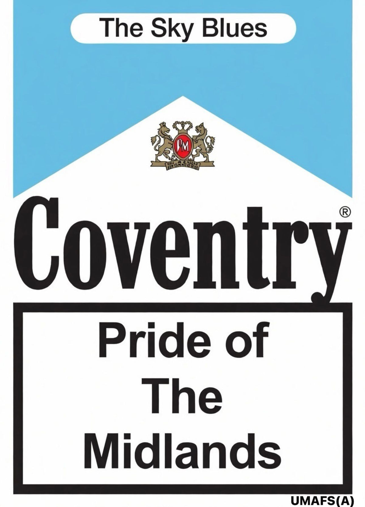 Coventry City custom football sticker waterproof vinyl custom football sticker