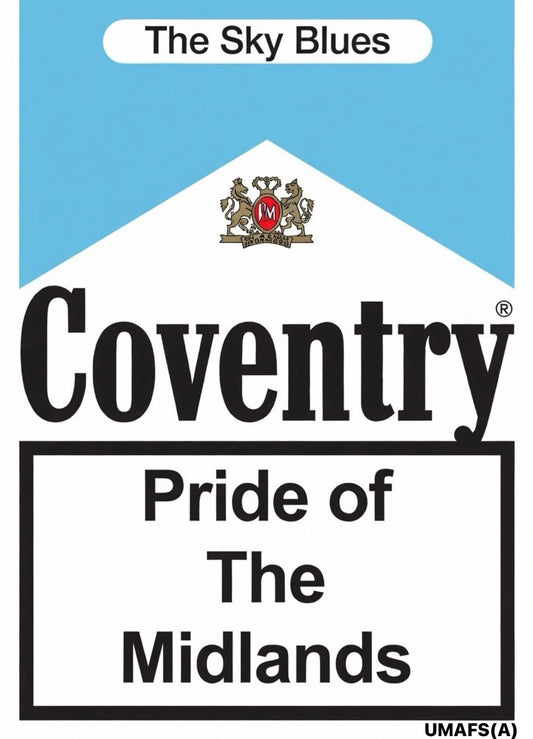 Coventry City custom football sticker waterproof vinyl custom football sticker