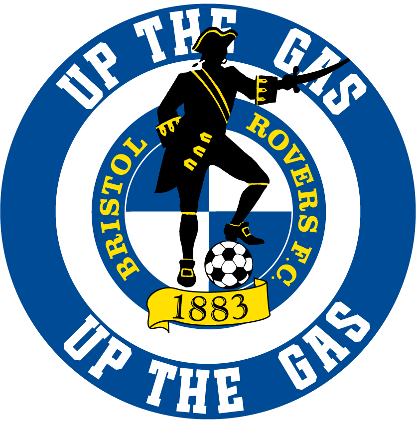 Bristol Rovers custom football sticker waterproof vinyl