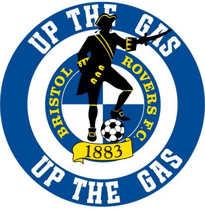 Bristol Rovers custom football sticker waterproof vinyl