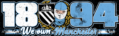Man City custom football sticker waterproof vinyl