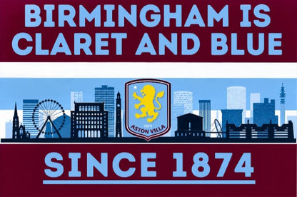 Aston Villa custom football sticker waterproof vinyl
