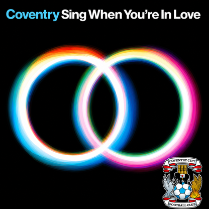 Coventry City custom football sticker waterproof vinyl
