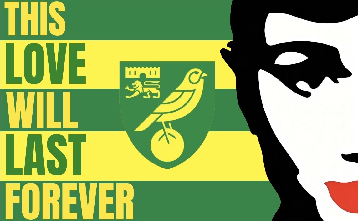 This Love Will Last Forever Norwich Design custom football sticker waterproof vinyl custom football sticker