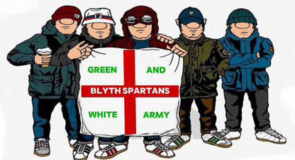 Blyth Spartans Hooligan Design custom football sticker waterproof vinyl