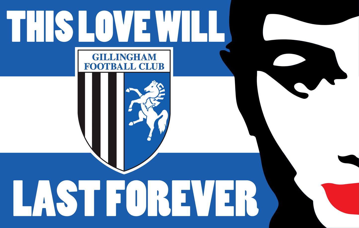Gillingham This Love Will Last Forever custom football sticker