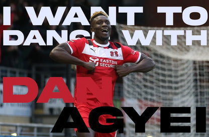 I want to dance with Dan Agyei Design custom football sticker waterproof vinyl
