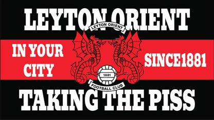 Leyton Orient Taking The Piss Design custom football sticker waterproof vinyl