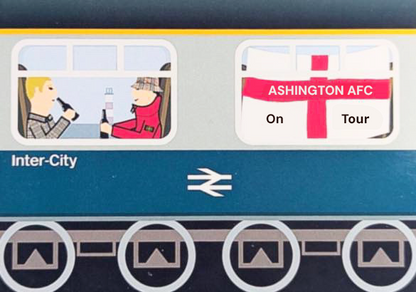 Ashington AFC Intercity Design custom football sticker waterproof vinyl