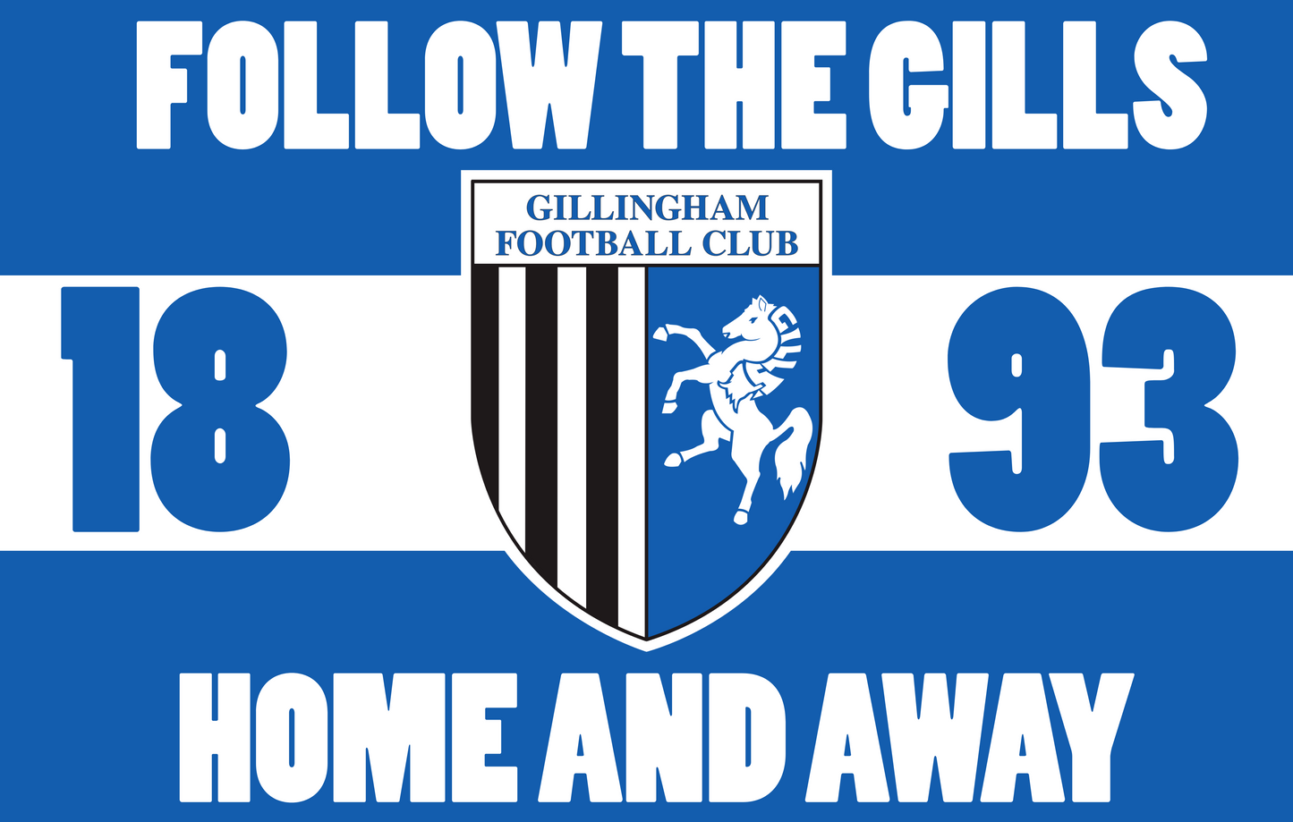 GFC Home and Away x10 custom football sticker
