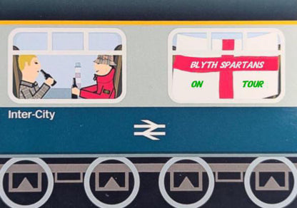 Blyth Spartans Intercity Design custom football sticker waterproof vinyl