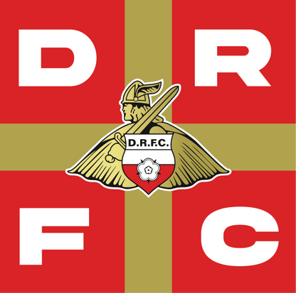 Doncaster Rovers Square Design | custom football sticker waterproof vinyl