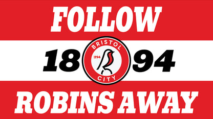 Follow Robins Away Design custom football sticker waterproof vinyl