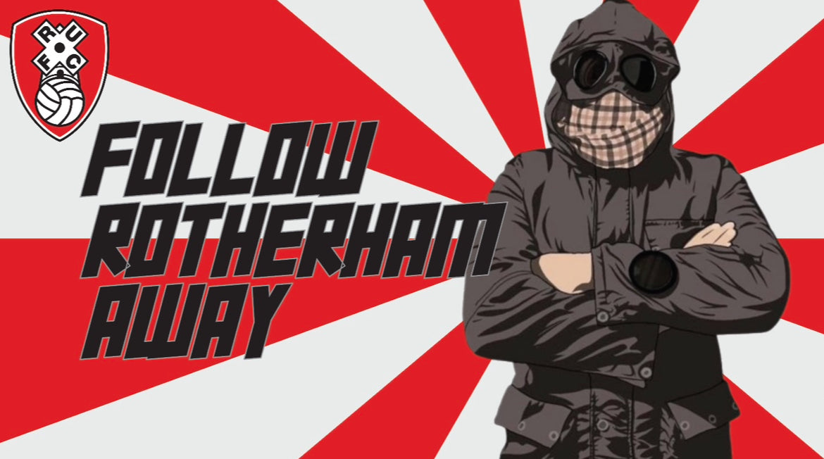 Follow Rotherham Away Secondary Design | custom football sticker waterproof vinyl