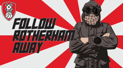 Follow Rotherham Away Secondary Design | custom football sticker waterproof vinyl