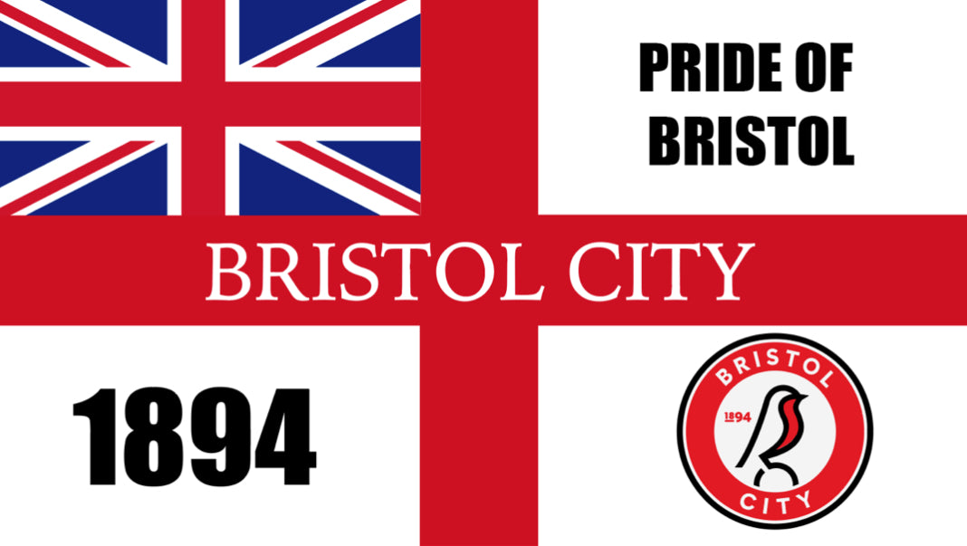 Bristol City England Flag Design x10