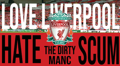 Love Liverpool Design custom football sticker waterproof vinyl