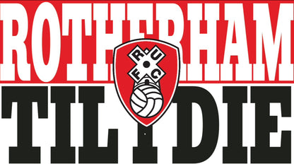 Rotherham Til I Die Design | custom football sticker waterproof vinyl