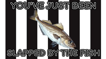 You've Just Been Slapped By The Fish Design custom football sticker waterproof vinyl