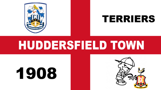 Huddersfield Town England Flag Design custom football sticker waterproof vinyl custom football sticker