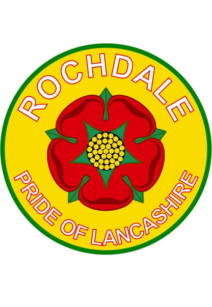 Rochdale Circle Design custom football sticker waterproof vinyl