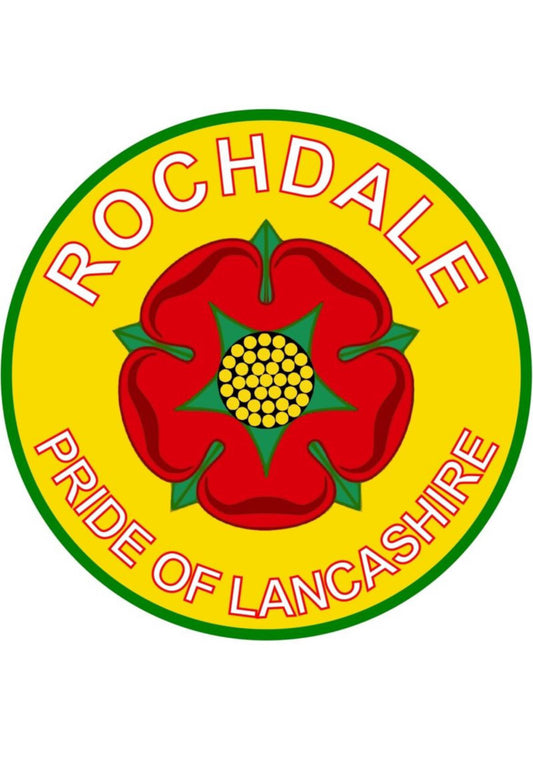 Rochdale Circle Design custom football sticker waterproof vinyl custom football sticker