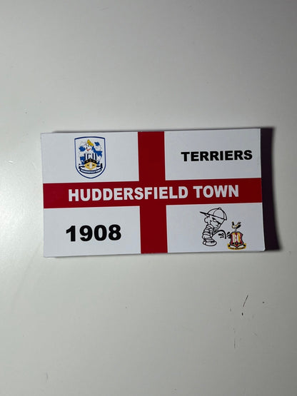 Huddersfield Town England Flag Design custom football sticker waterproof vinyl