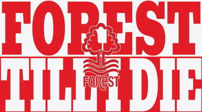Forest Til I Die Design custom football sticker waterproof vinyl