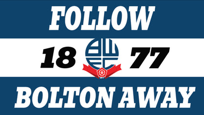 Follow Bolton Away Design custom football sticker waterproof vinyl