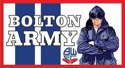 Bolton Army Design custom football sticker waterproof vinyl