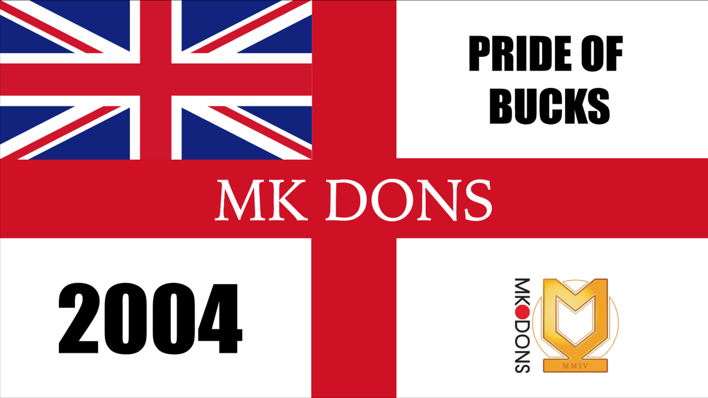 MK Dons England Flag Design x10