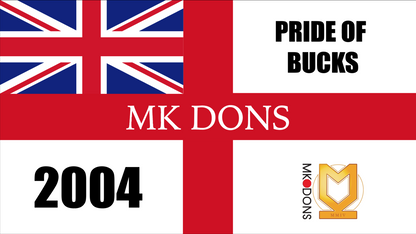 MK Dons England Flag Design custom football sticker waterproof vinyl