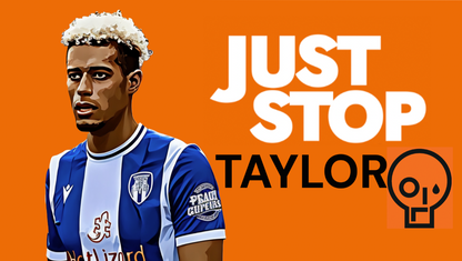 Just Stop Lyle Taylor Design custom football sticker waterproof vinyl