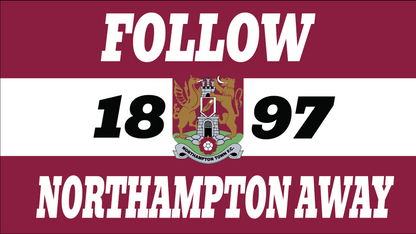 Follow Northampton Away Design custom football sticker waterproof vinyl