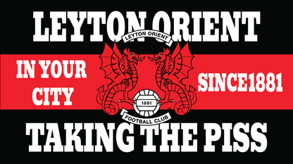 Leyton Orient Taking The Piss Design custom football sticker waterproof vinyl