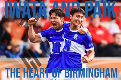 Iwata And Paik Birmingham City Design custom football sticker waterproof vinyl