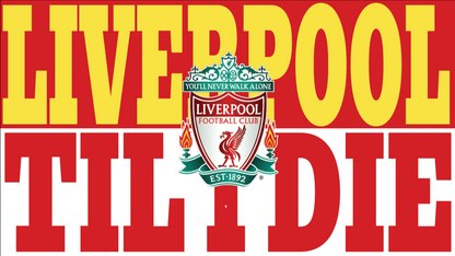 Liverpool Til I Die Design custom football sticker waterproof vinyl