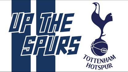 Up The Spurs Design custom football sticker waterproof vinyl