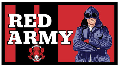 Leyton Orient Red Army Design custom football sticker waterproof vinyl