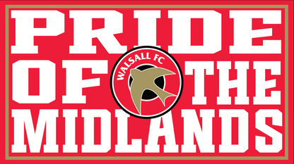 Pride Of The Midlands Design custom football sticker waterproof vinyl