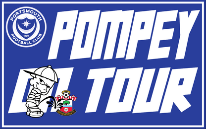Pompey On Tour Design custom football sticker waterproof vinyl