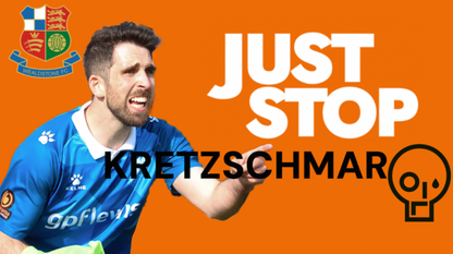 Just Stop Kretzschmar Design custom football sticker waterproof vinyl