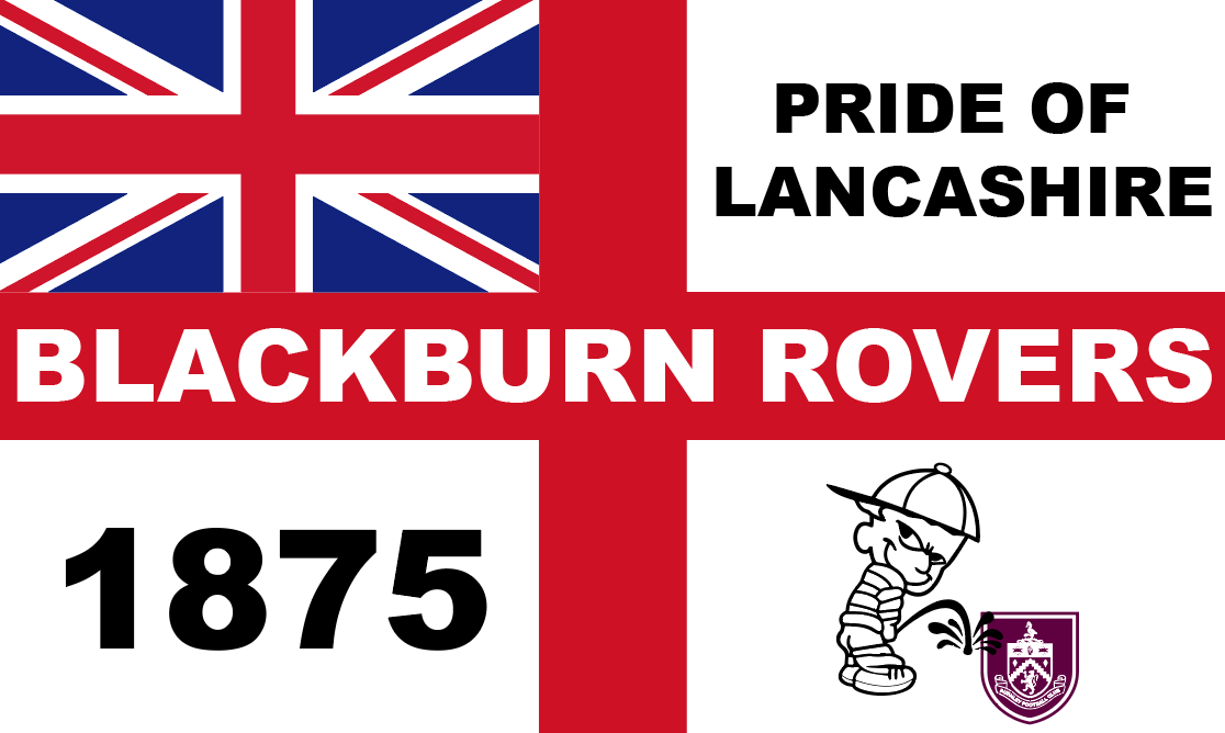 Blackburn Rovers England Flag Design x10