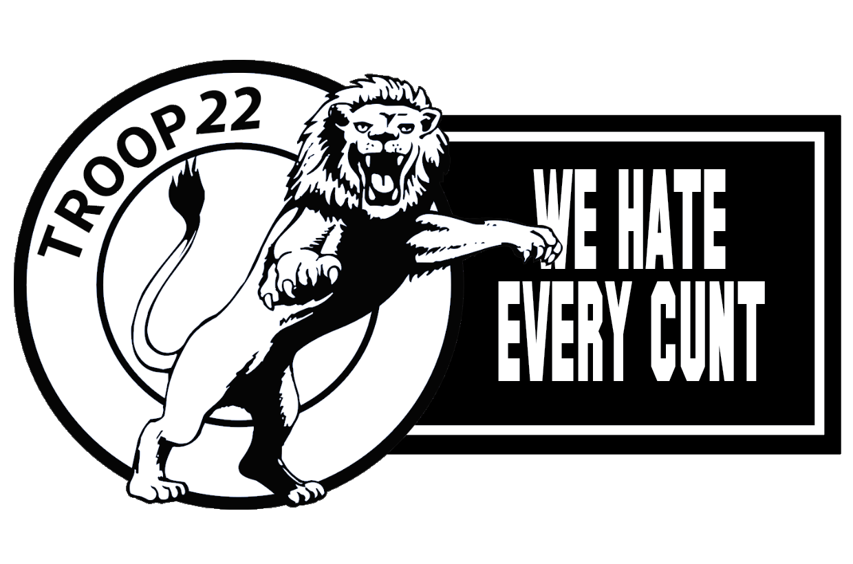 We Hate Every Cunt Design custom football sticker waterproof vinyl custom football sticker