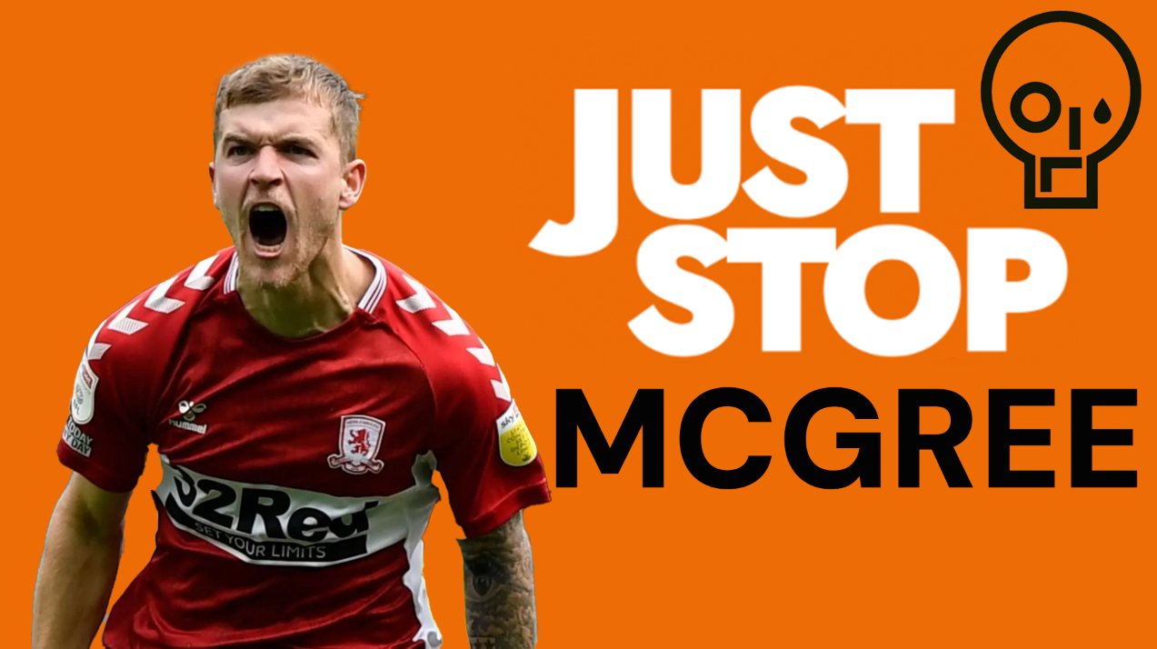 just stop mcgree Middlesbrough sticker