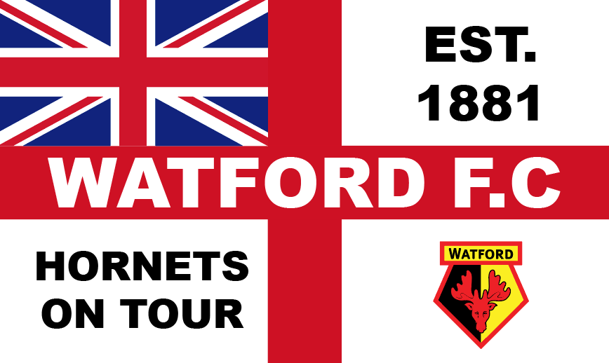 Watford FC England Flag Stickers