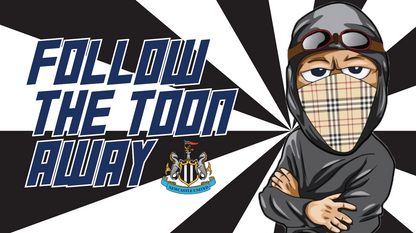Follow The Toon Away Design custom football sticker waterproof vinyl