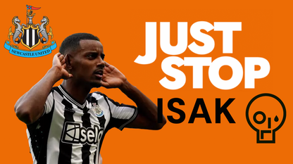 Just Stop Isak Design custom football sticker waterproof vinyl